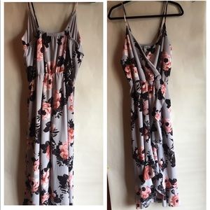 J for Justify Floral Ruffle Dress